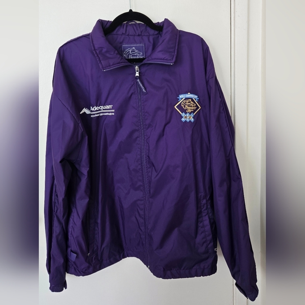 2017 Breeder's Cup Del Mar Horse Race Track Purple Windbreaker Jacket